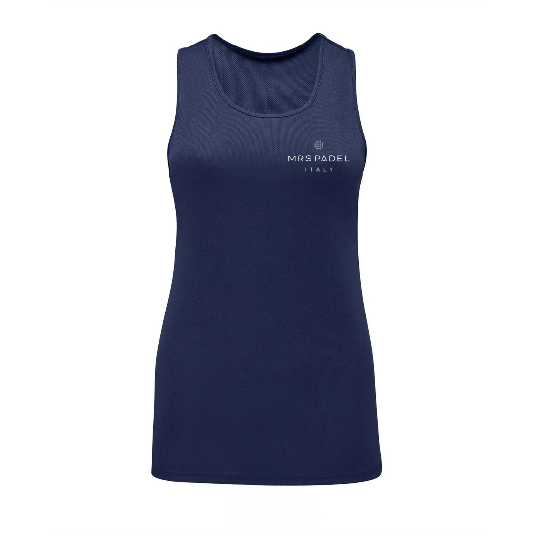 Mrs Padel- Navy blue- singlet