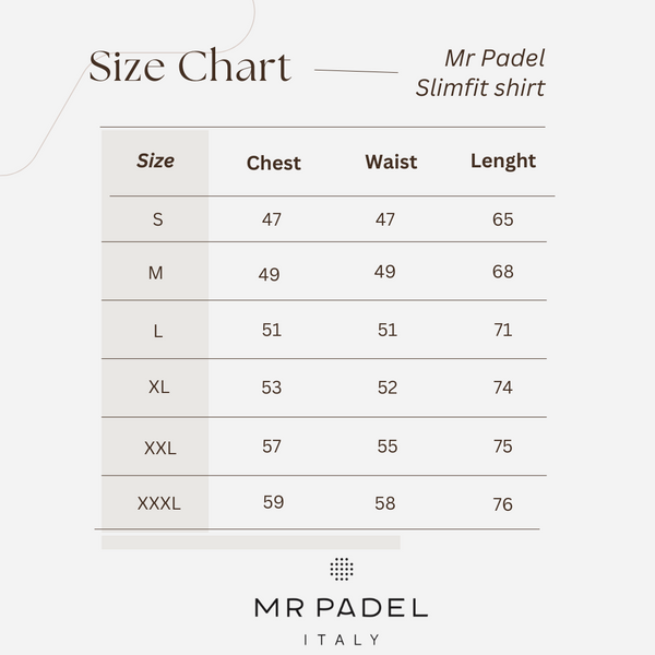 Mr Padel -Dark Blue - Slimfit Padel Shirt